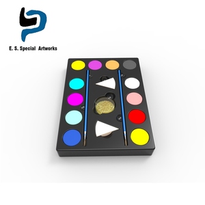 Oem <span class=keywords><strong>bio</strong></span> 12 multi couleurs halloween coupe du monde drapeau <span class=keywords><strong>maquillage</strong></span> corps kit de <span class=keywords><strong>peinture</strong></span> de <span class=keywords><strong>visage</strong></span> - Product Image 4
