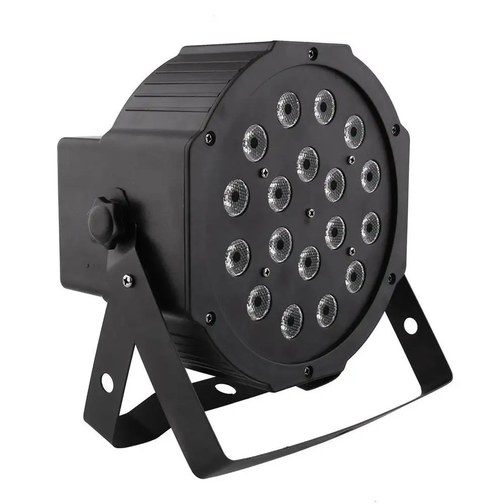 Projecteur de lumière de scène, éclairage LED 18x1w de couleur ABS contrôlé Par DMX