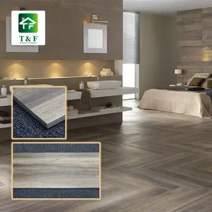 Ceramica porcellana pavimenti grano di legno rustico guardare tegola marrone porcellana piastrelle di ceramica in legno look