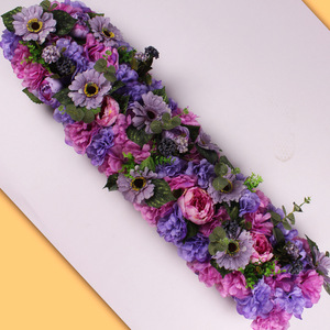 Wedding Silk Rose Flower <strong>Runner</strong> Head <strong>Table</strong> Floral Wedding <strong>Table</strong> <strong>Runner</strong> - Product Image 4