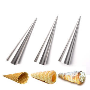 Stampo in Acciaio Inox Antiaderente per Coni di Crema, per Preparare Croissant e Dolci Arrotolati Fai-da-Te - Product Image 2