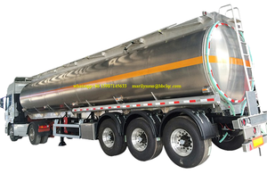 Cisterna de aceite Semi remolque de 4 ejes 50m3 60cbm 66000 litros de aluminio del tanque de combustible Diesel remolque cist - Product Image 3
