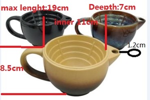 2018 고급 면도 브러시 비누 그릇 세라믹 면도 스쿠틀 그릇 - Product Image 6