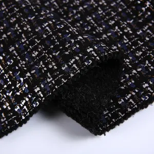 China Supplier Beauty Knitted With Fur Foil Stamping Printing 100% Polyester Suede Fabric Garments