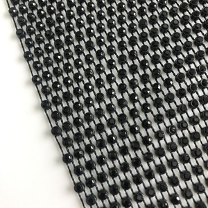 Lấp lánh đàn hồi nhựa <span class=keywords><strong>Rhinestone</strong></span> lưới Dải Fishnet tinh thể lưới vải cuộn cho giày may mặc - Product Image 5
