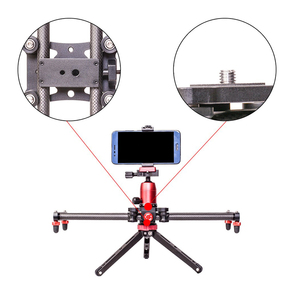 VGEET nuovo pro 40 centimetri in fibra di carbonio portatile video camera traccia slider dolly per dslr <span class=keywords><strong>canon</strong></span> nikon videocamere - Product Image 3
