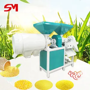 High production efficiency small scale corn processing machine