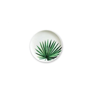 El <span class=keywords><strong>restaurante</strong></span> usado blanco modificó <span class=keywords><strong>la</strong></span> placa de cena verde de los platos del artículos de cocina de <span class=keywords><strong>la</strong></span> hoja - Product Image 6
