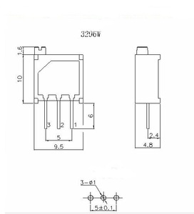 100e 200E 500E 102 103 k 200k 104 k 1M 105 W 500 W tông đơ chiết áp M 3296W W tông đơ M 502 503 504 1K 2K 5K 10K 20K 50k - Product Image 2