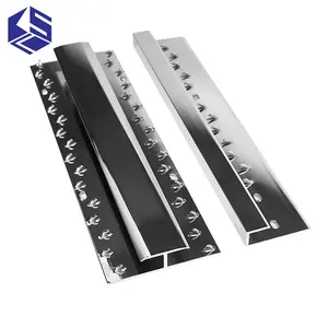 Polished matt silver double side aluminum carpet joiner strip