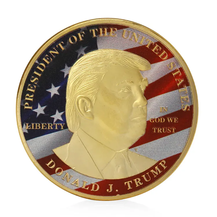 Donald Trump America Großer Präsident Gedenk herausforderung Gold Silber Neue Münze