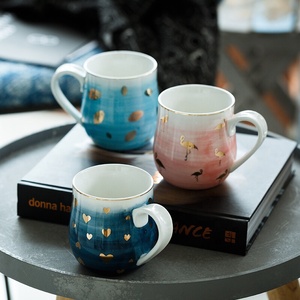 Regalo promocional impreso personalizado <span class=keywords><strong>en</strong></span> forma de corazón de calcomanías de recuerdo de taza de café de cerámica con logo - Product Image 2