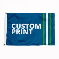 Banderas personalizadas de poliéster para publicidad al aire libre, suministros de fábrica baratos, alta calidad, impresión Digital, 3x5 pies, venta al por mayor