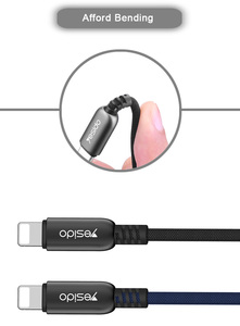 2018 nylon tressé charge rapide 8 broches sync câble, pour <span class=keywords><strong>apple</strong></span> téléphone câble original - Product Image 2