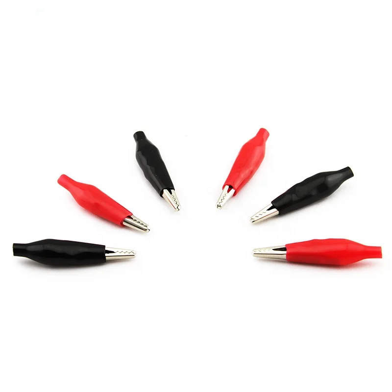 JIALUN пластиковый маленький зажим типа крокодил для тестовых проводов соединительные провода зажим типа крокодил размеры