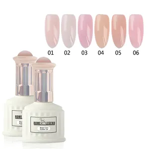 nail polish a rafforzare le unghie Suppliers-Regina Brillante di UV/LED Si Impregna fuori di Colore Nudo uv di base in gomma top gel polish