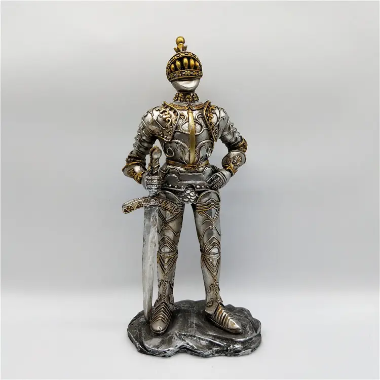 樹脂手工芸品お土産置物アンティーク兵士置物中世の戦士