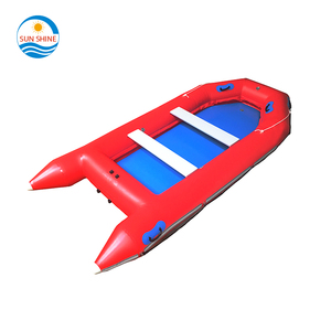 Bateau <span class=keywords><strong>gonflable</strong></span> à clapet en aluminium pour 3 personnes, 4.2M, accessoire chinois de pêche, très robuste, style dessin animé, 2020 - Product Image 4