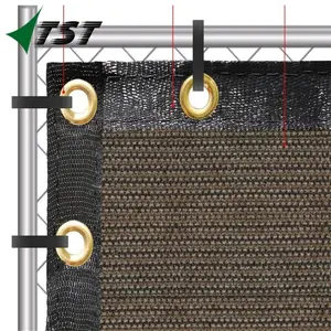 High Quality Dark Green Knitted Mesh Fabric,Construction Fence/Privacy Screen/ Fence Tarp/Shade, Dust & Wind Net / 85% Sun Block