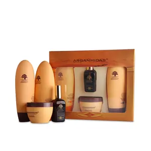 Raw material argan oil hair care set antidandruff scalp massage shampoo conditioner hair mask hair oil
