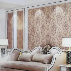 Tulisan Wallpaper Korea Victoria Damask Mewah Kertas Dinding 3d