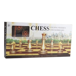 EPT-juegos de ajedrez de alta calidad, juego de mesa de madera plegable Vintage, para viajes, familia, juego de bocetos clásicos - Product Image 6