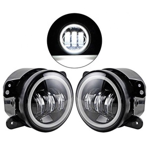 LED Offroad Faro <span class=keywords><strong>de</strong></span> Ojos <span class=keywords><strong>de</strong></span> Ángel LED <span class=keywords><strong>de</strong></span> conducción diurna Led luz <span class=keywords><strong>de</strong></span> <span class=keywords><strong>la</strong></span> lámpara <span class=keywords><strong>de</strong></span> <span class=keywords><strong>la</strong></span> niebla para Jeep Wrangler JK - Product Image 1