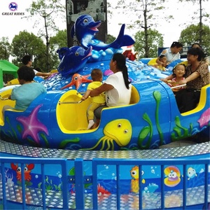 Océano tema familia Parque de Atracciones juegos 22 asientos eléctricos de disco giratoria para la venta - Product Image 4
