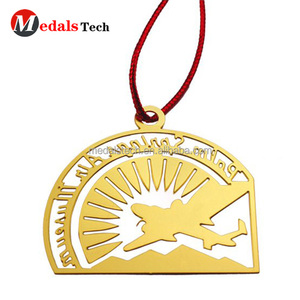 Diseño de encargo al por mayor chapado en oro ahueca hacia fuera el metal - Product Image 1