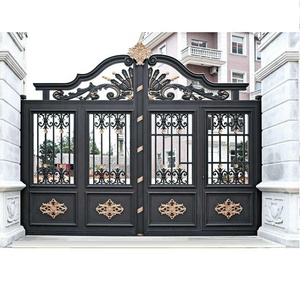 Porte électrique de luxe en aluminium, modèle européen et américain, décoration de maison, cour, entrée principale en promotion - Product Image 3