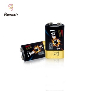 Meilleur Pairdeer 500 mAh <span class=keywords><strong>9</strong></span> <span class=keywords><strong>V</strong></span> <span class=keywords><strong>6LR61</strong></span> Super pile sèche alcaline avec ROHS SGS IEC MSDS pour détecteur de fumée détecteurs - Product Image 1
