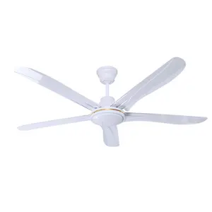 Hot Jual Produk Hemat Energi Putih 56 Inch 5 Pisau Logam Langit-langit Fan Typhoon Indoor Ceiling Fan