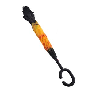 UV prueba plegable reversible invertido paraguas viaje paraguas con c Forma <span class=keywords><strong>de</strong></span> la manija y bolsa <span class=keywords><strong>de</strong></span> transporte - Product Image 4