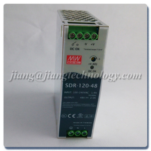 Meanwell 48 V 2.5A conmutación SDR-120-48 carril DIN 3 años de garantía - Product Image 3