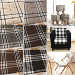 Tissus d'ameublement modernes pour la maison, à rayures, aspect lin, 100% polyester, <span class=keywords><strong>tissu</strong></span> pour canapé - Product Image 2