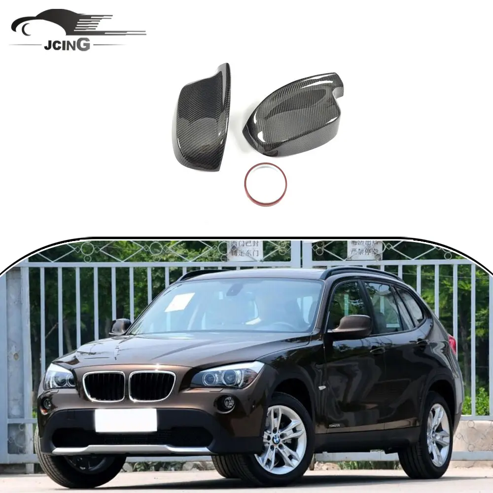 Carbon Fiber side mirror motor Covers for BMW E84 X1 & F25 X3 2011-2013 mirror side view
