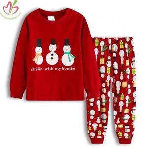 Vêtements de nuit en coton pour enfants, costume de camion pour garçons, ensembles de pyjamas pour enfants à thème de noël, vente en gros - Product Image 1