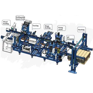 SF406新しい木製パレットカラー製造機木製パレットカラー製造機