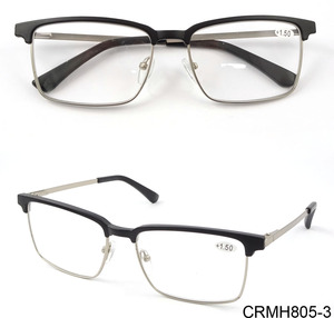 Venta <span class=keywords><strong>al</strong></span> por mayor de alta calidad de diseño de Metal bisagra de resorte de primavera de los hombres de la moda gafas de lectura - Product Image 4