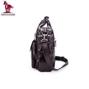 Dropshipping. exclusivo. 8920 grandes funcional hombres hombro bolsas maletín No nombre italiano bolsos de cuero de México - Product Image 4