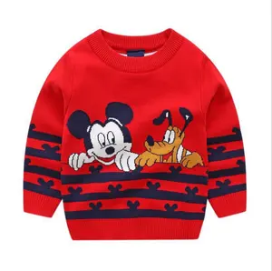 Desain Sweter Anak Laki-laki Kustom Micky Mouse Sweater Kartun Desain Kartun Yang Indah