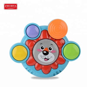 <span class=keywords><strong>Platillos</strong></span> Lion sonido instrumentos tambor teclado musical juguetes con luz - Product Image 1