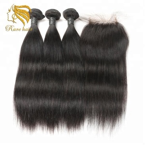 Cruda al por mayor cabello indio paquetes cutícula alineada indio recto de la armadura del pelo humano de los proveedores - Product Image 4