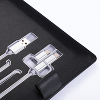 NAIFEI Kabelloses Ladegerät Notebook mit 8GB 8000mAh Powerbank CE ROHS FCC Zertifiziert PU-Leder Handgefertigt 3 Jahre Garantie