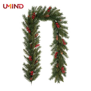 Do Handmade least wholesale artificial home Garland ornament Christmas decoration adornment Red berries and pine cones? - Product Image 1