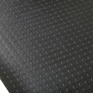 Coin Grip Rubber Flooring Vulcanized Waterproof Flooring With Rubber Back