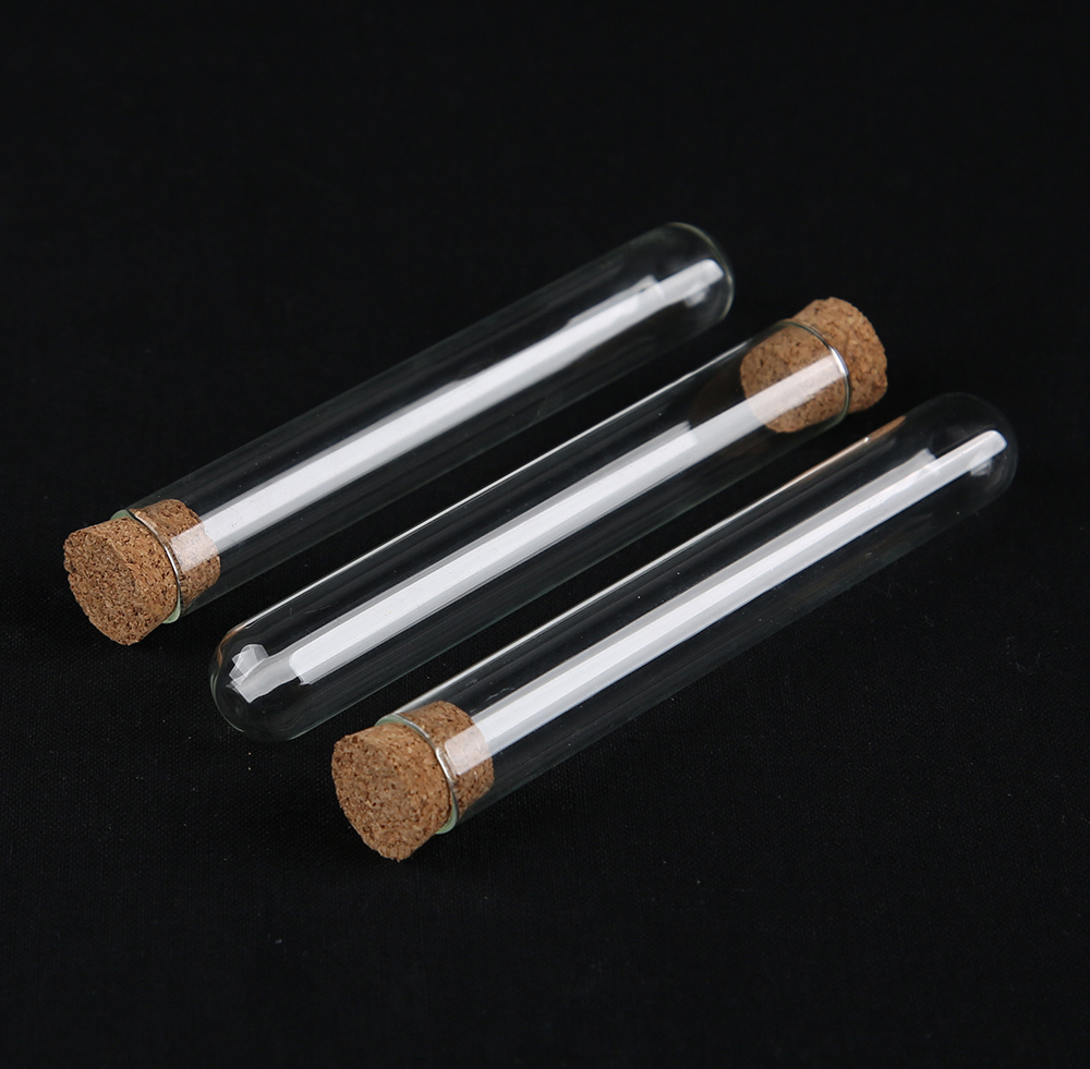 Пищевой класс, плоское дно, стеклянная пробирка с пробкой, оптовая продажа