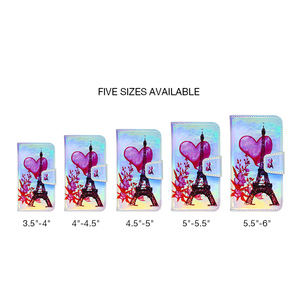 funda Cartera universal con diseño de resultado tornasol UNIVERSAL for pulgado de 4.5 5 5.5 6 - Product Image 1