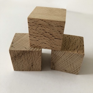 Cube en bois de hêtre 4x4CM, bloc vierge naturel, pour <span class=keywords><strong>l</strong></span>'artisanat des enfants, bloc de cube inachevé, livraison gratuite - Product Image 4