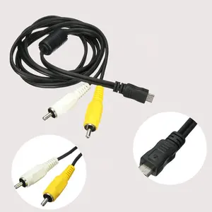 Micro Usb Mannelijke Naar 2 Rca Av Audio Video Component Kabel